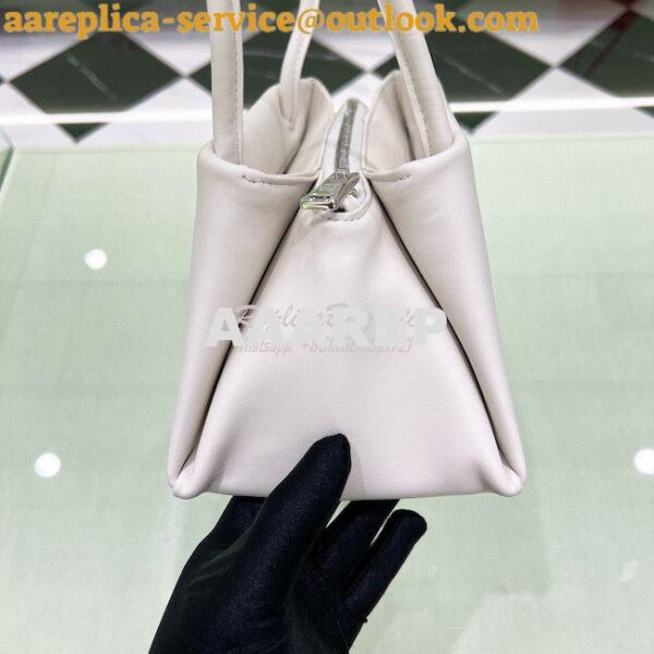 Replica Prada Small Leather Bag 1BA368 White 6