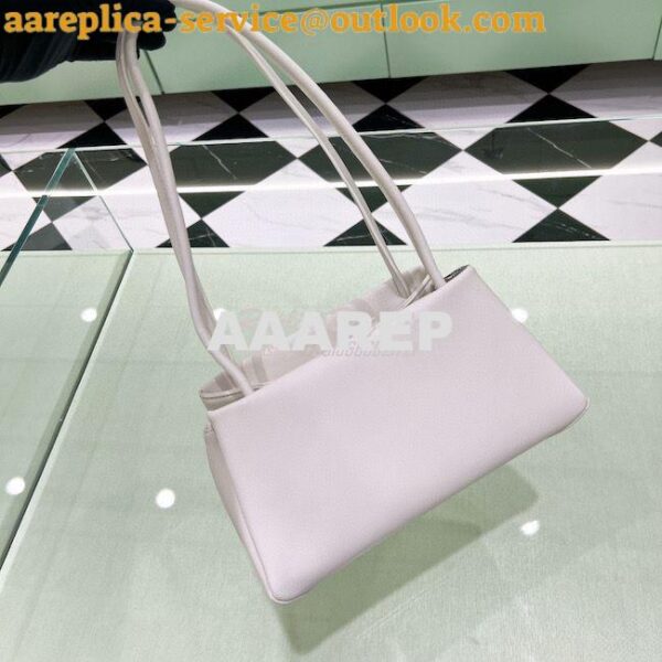 Replica Prada Small Leather Bag 1BA368 White 7