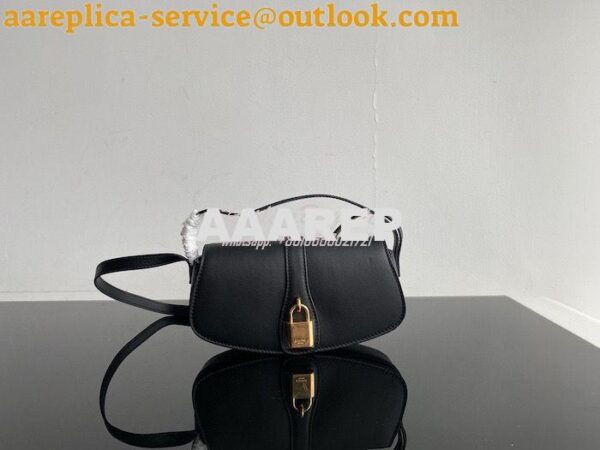 Replica Celine Clutch On Strap In Smooth Calfskin 10I593 Black 5