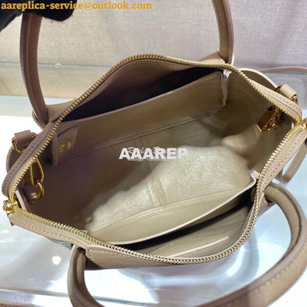 Replica Prada Small Leather Handbag 1BC145 Beige 8