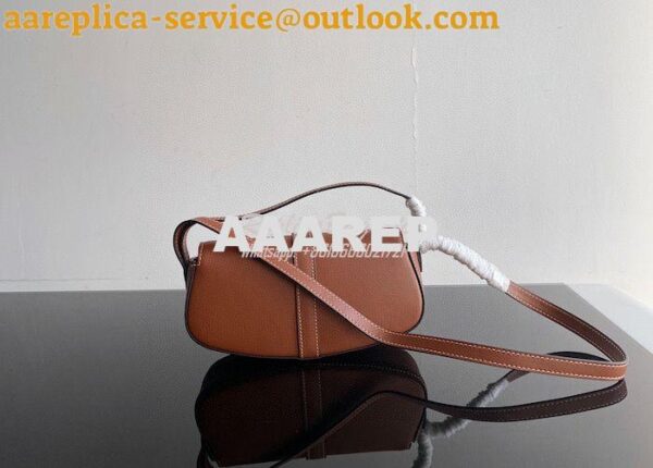 Replica Celine Clutch On Strap In Smooth Calfskin 10I593 Tan 8