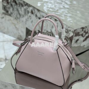 Replica Prada Small Leather Supernova Handbag 1BA366 Alabaster Pink 2