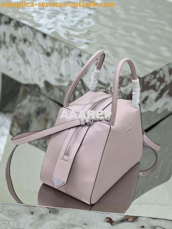 Replica Prada Small Leather Supernova Handbag 1BA366 Alabaster Pink 7