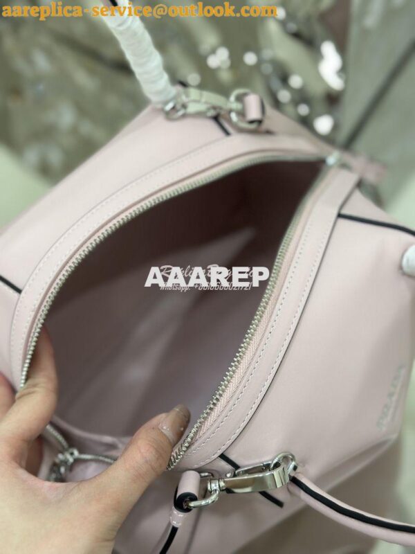 Replica Prada Small Leather Supernova Handbag 1BA366 Alabaster Pink 13