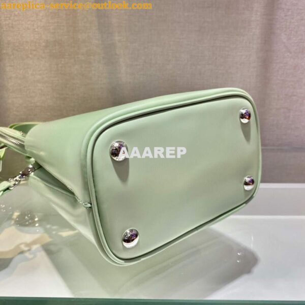 Replica Prada Panier ostrich leather 1BA319 Bag Green 7