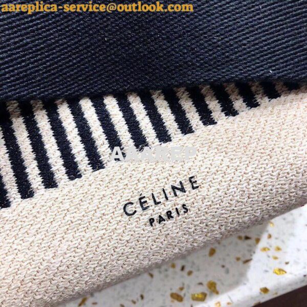 Replica Celine Small Seau Sangle bag in Textured Canvas 6