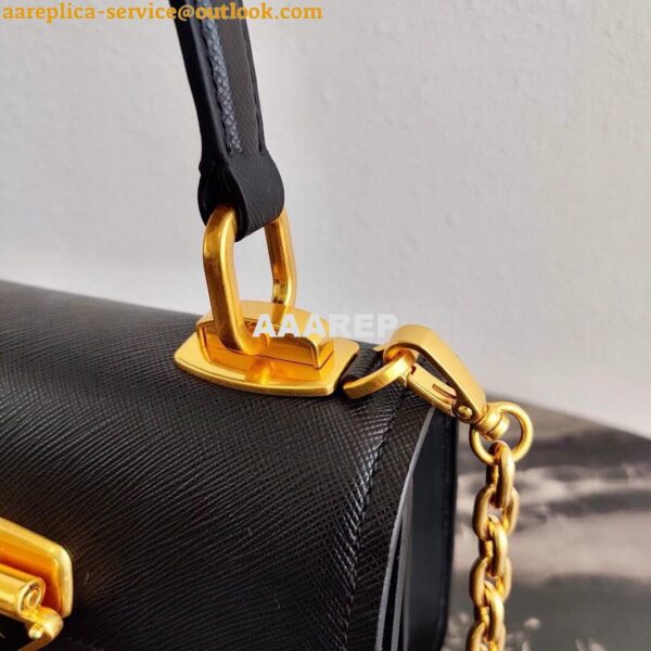 Replica Prada Saffiano Leather Symbole Bag 1BN021 Black 8