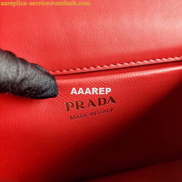 Replica Prada Saffiano Leather Symbole Bag 1BN021 Red 9