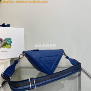 Replica Prada Saffiano Prada Triangle bag 2VH155 Blue