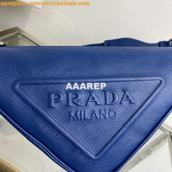 Replica Prada Saffiano Prada Triangle bag 2VH155 Blue 5