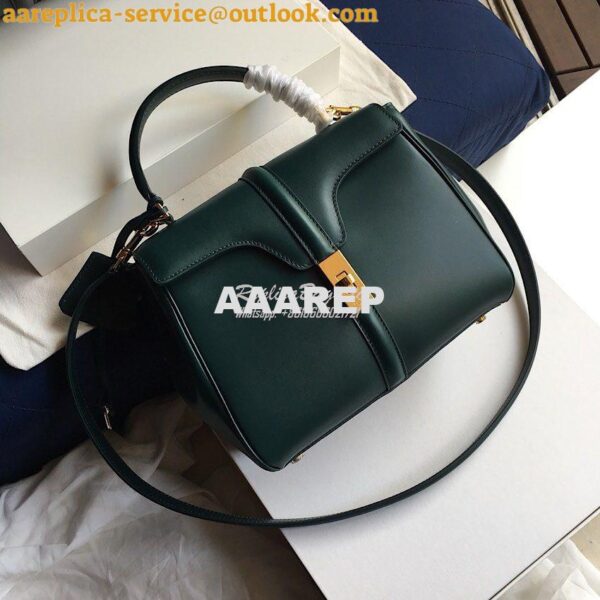 Replica Celine 16 Bag In Satinated Calfskin 187373 2 Sizes Amazone 12