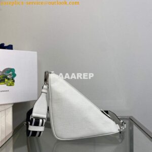 Replica Prada Saffiano Prada Triangle bag 2VH155 White 2