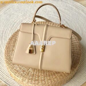 Replica Celine 16 Bag In Satinated Calfskin 187373 2 Sizes Beige