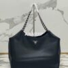 Replica Prada White Leather Moon shoulder bag 1BC194 2