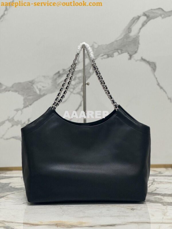 Replica Prada Vintage Calfskin Hobo Shoulder Chain Bag 1BA638 13