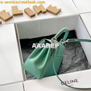 Replica Celine 16 Bag In Satinated Calfskin 187373 2 Sizes Celadon 2