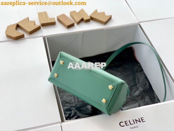 Replica Celine 16 Bag In Satinated Calfskin 187373 2 Sizes Celadon 9