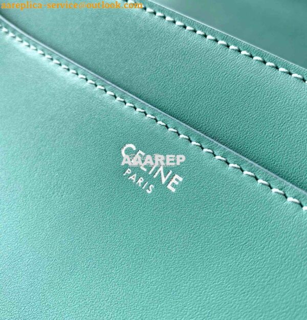 Replica Celine 16 Bag In Satinated Calfskin 187373 2 Sizes Celadon 15