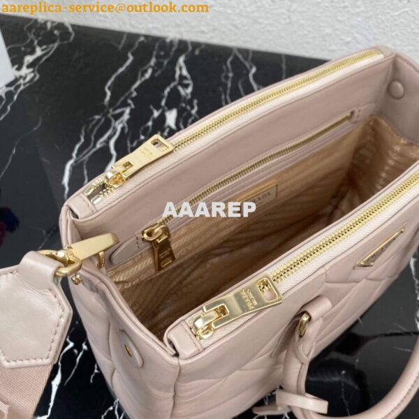 Replica Prada Small Prada Galleria Saffiano Leather bag 1BA863 Apricot 7