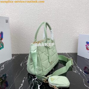 Replica Prada Small Prada Galleria Saffiano Leather bag 1BA863 Green 2