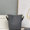 Replica Celine 178303 Sangle Small Bucket Bag in Soft Grained Calfskin Brown