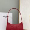 Replica Celine 198153 Shoulder Bag Cuir Triomphe in Smooth Calfskin White 2