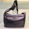 Replica Prada 2VH152 Saffiano leather shoulder bag Black 2