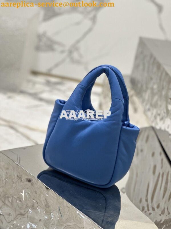 Replica Prada Small Padded Soft Nappa-Leather bag 1BA359 Blue 13