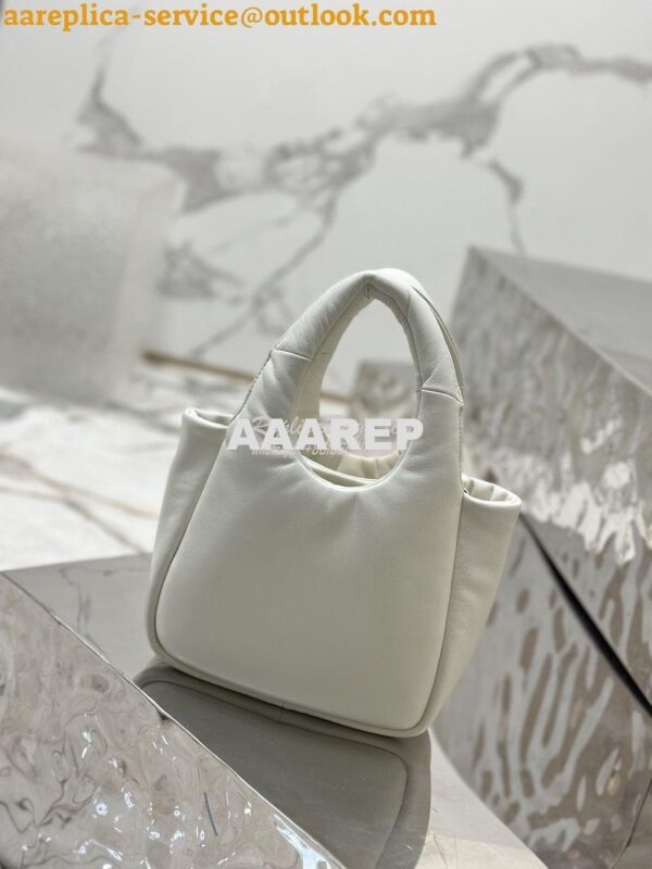 Replica Prada Small Padded Soft Nappa-Leather bag 1BA359 White 13