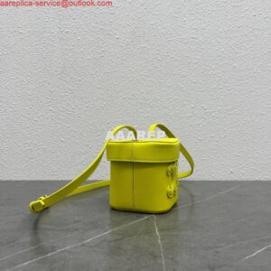 Replica Celine 199263 SMALL BOX cuir triomphe in Smooth Calfskin Yellow 2