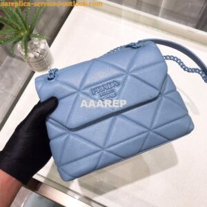 Replica Prada Small Spectrum Shoulder Bag 1BD233 Baby Blue 2