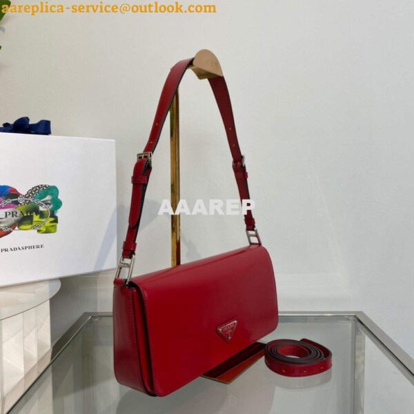 Replica Prada Brushed leather Prada Femme 1BD323 Red 4