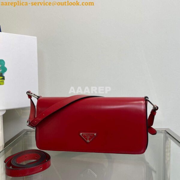 Replica Prada Brushed leather Prada Femme 1BD323 Red 8