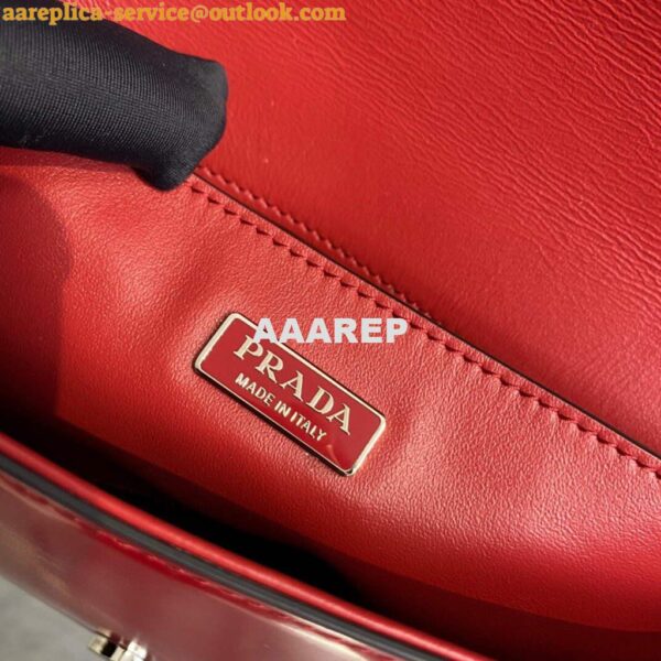 Replica Prada Brushed leather Prada Femme 1BD323 Red 10