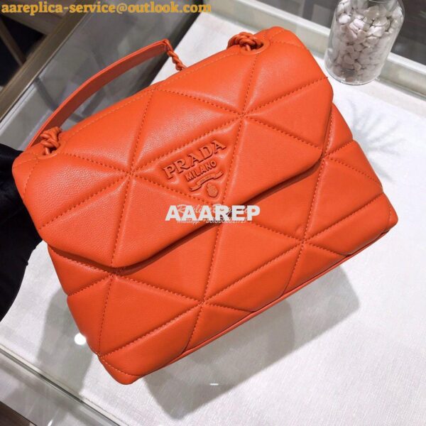 Replica Prada Small Spectrum Shoulder Bag 1BD233 Orange 4