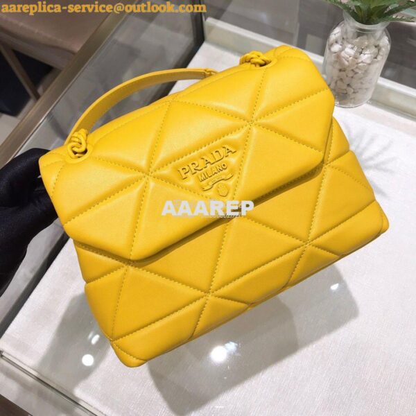 Replica Prada Small Spectrum Shoulder Bag 1BD233 Yellow 4