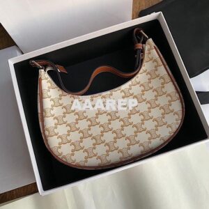 Replica Celine Ava Bag In Triomphe Canvas 193952 White