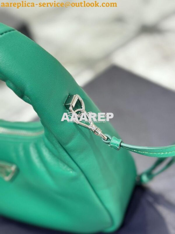 Replica Prada Soft Padded Nappa-leather mini bag 1BA384 Green 8