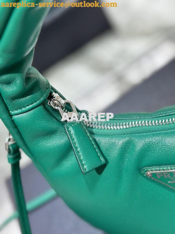 Replica Prada Soft Padded Nappa-leather mini bag 1BA384 Green 10