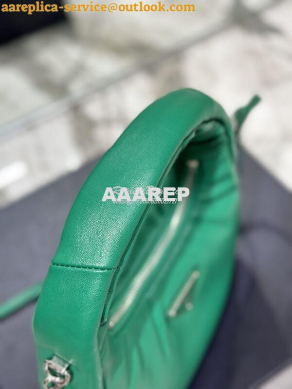 Replica Prada Soft Padded Nappa-leather mini bag 1BA384 Green 13