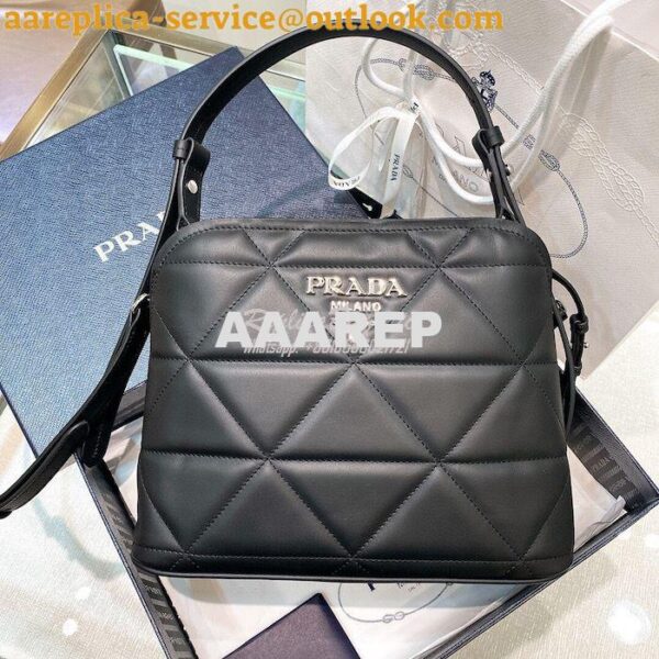 Replica Prada Spectrum Small Leather Bag 1BA311 Black 4