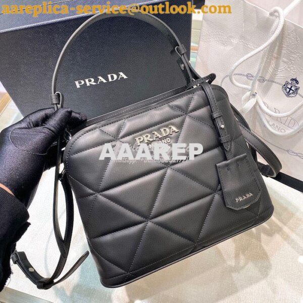 Replica Prada Spectrum Small Leather Bag 1BA311 Black 5