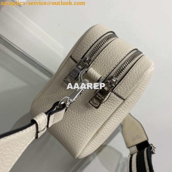 Replica Prada Leather bag with shoulder strap 1BH082 Beige 7