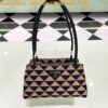 Replica Prada Symbole Small embroidered fabric Bag 1BA368 Black Ivy Gr 2