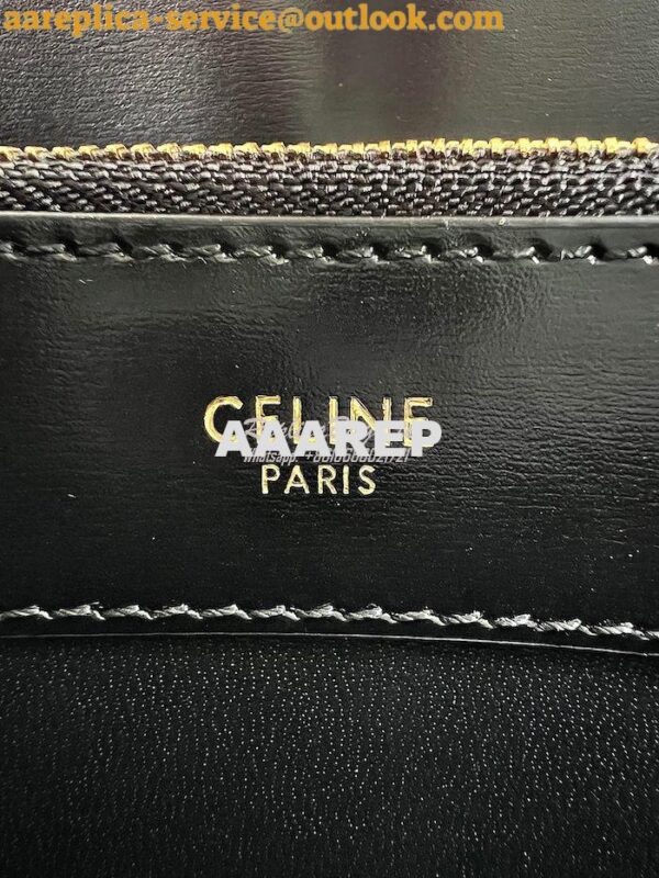 Replica Celine Bucket Triomphe In Shiny Calfskin 199913 Black 15