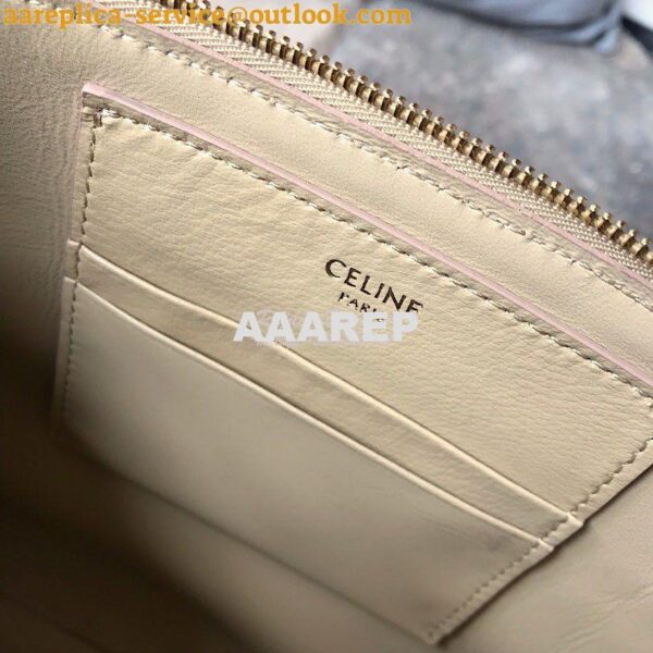 Replica Celine C Charm Pouch In Quilted Calfskin 10B813 Nude 6