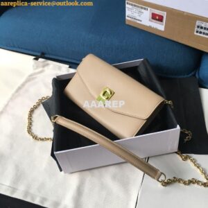 Replica Celine C Wallet On Chain in Smooth Calfskin 10B903 Beige