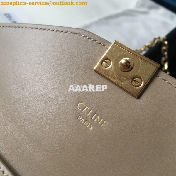 Replica Celine C Wallet On Chain in Smooth Calfskin 10B903 Beige 8