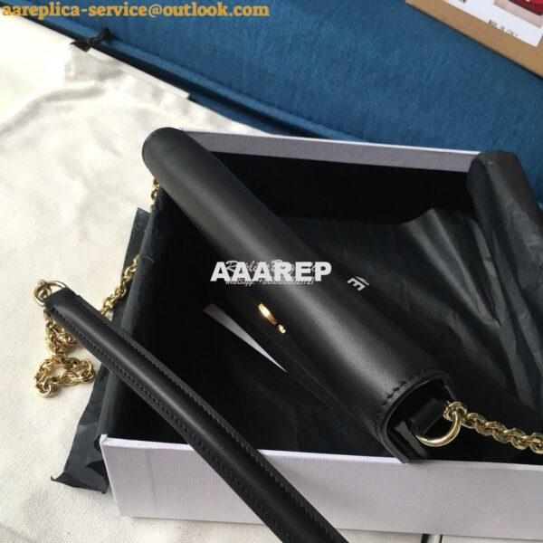 Replica Celine C Wallet On Chain in Smooth Calfskin 10B903 Black 6