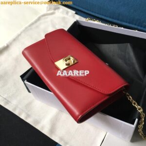 Replica Celine C Wallet On Chain in Smooth Calfskin 10B903 Red 2